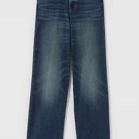 J. Jill High-Rise Angled-Pocket Wide-Leg Jeans Vintage Wash Tall 4 - Picture 2 of 8